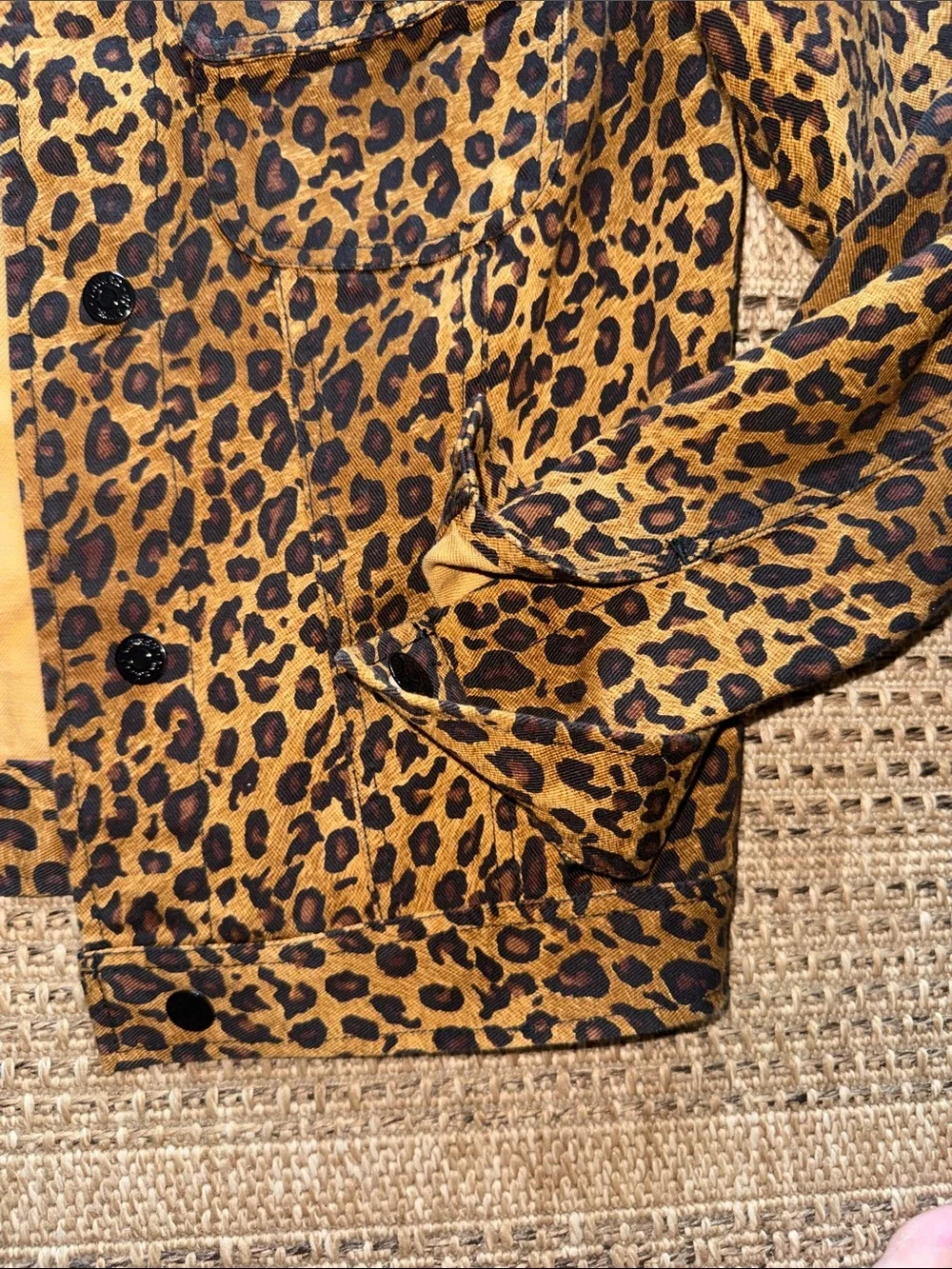 Lauren Jeans Co. Ralph Lauren Leopard Print Jacket - Brown & Black Animal Print - Picture 4 of 6